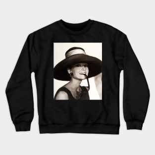 Audrey Hepburn Glasses Crewneck Sweatshirt